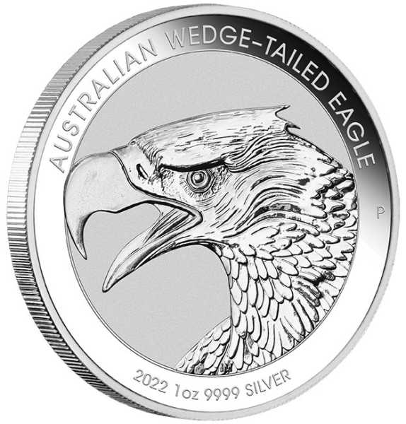 Wedge Tailed Eagle 1 Unze Silbermünze 2022