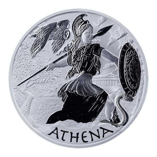 Gods of Olympus 1 unze silber Athena 2022 