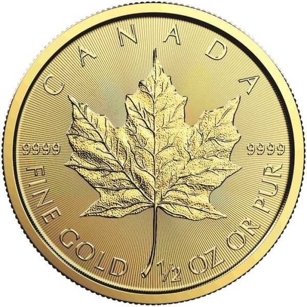 Maple Leaf 1/2 Unze Goldmünze verschiedene Jahrgänge