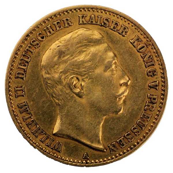 10 Mark Deutsches Kaiserreich Wilhelm II von Preußen Goldmünze