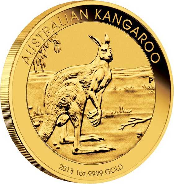Australien Känguru 1 Unze Gold 2013