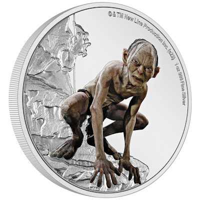 Lord of the Rings - Gollum - 2022 1 Oz Silber Proof + Box + CoA*