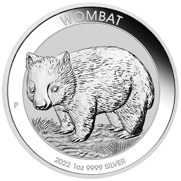 Australien Wombat 1 Unze Silbermünze 2022