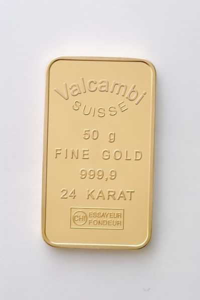 50 Gramm Goldbarren