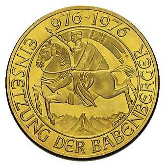 Babenberger Goldmünze 1.000 Schilling 1976