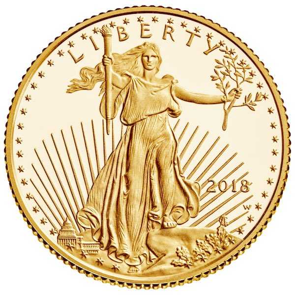 American Eagle 1/10 Unze Goldmünze verschiedene Jahrgänge 
