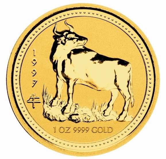 Lunar I Ochse 1/4 Oz Gold 1997 kaufen und verkaufen