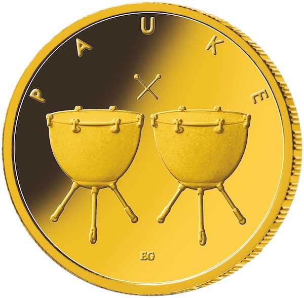 50 Euro Goldmünze BRD Musikinstrumente Pauke 2021