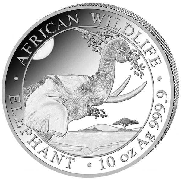 Somalia Elefant 10 Unzen Silber 2023 kaufen