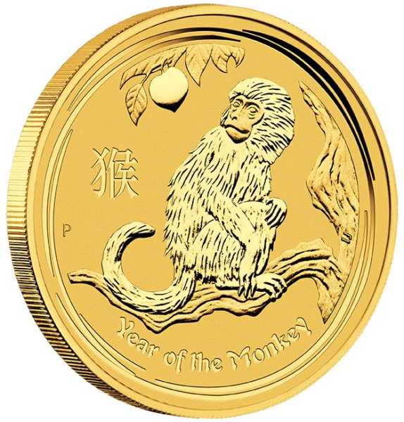 Lunar 2 Jahr des Affen 1/20 Unze Gold 2016