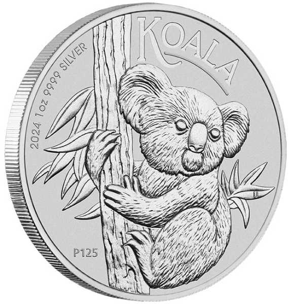 Koala 1 Unze Silber 2024