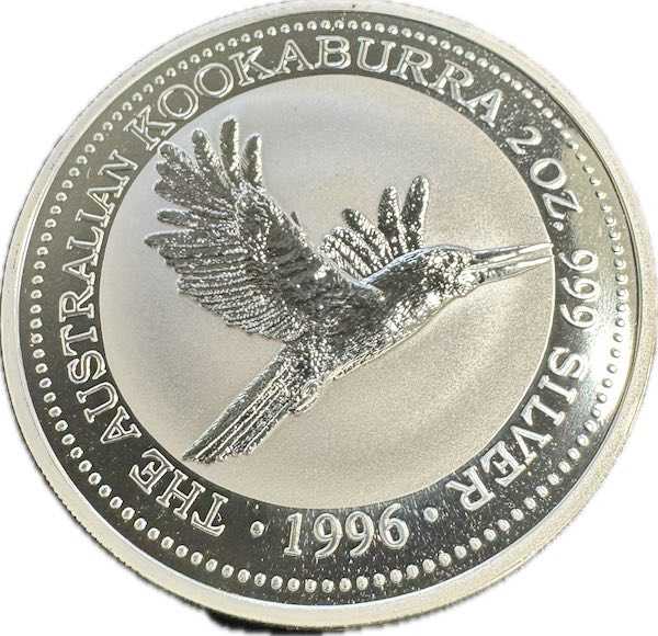 Kookaburra 2 Unzen Silber 1996