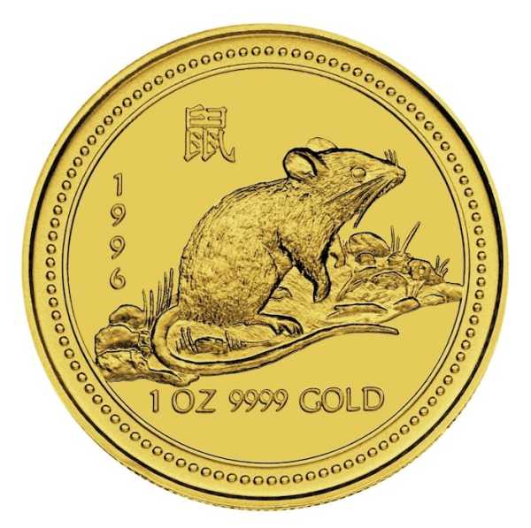 Lunar I 1/4 Oz Gold Maus 1996