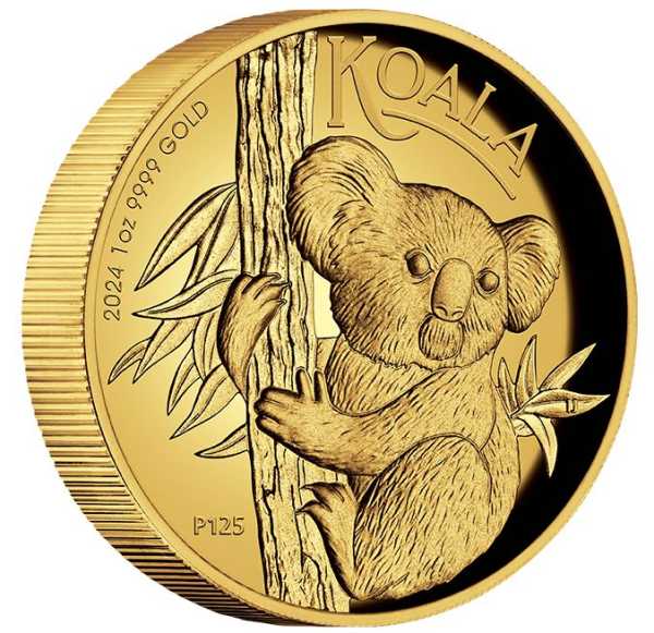 Australien Koala 1 Unze Gold High Relief 2024