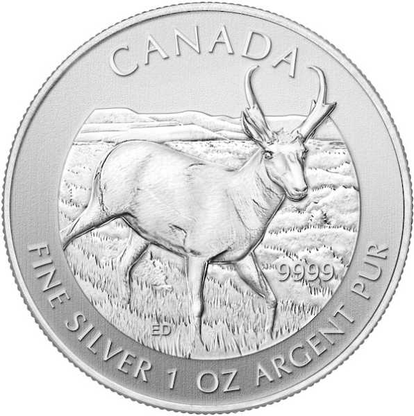 Canada Wildlife 1 Oz Silber Antilope 2013