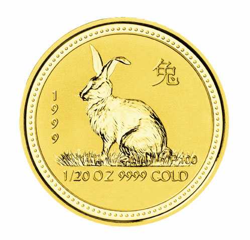 Lunar I Jahr des Hasen 1/20 Unze Gold 1999 kaufen und verkaufen