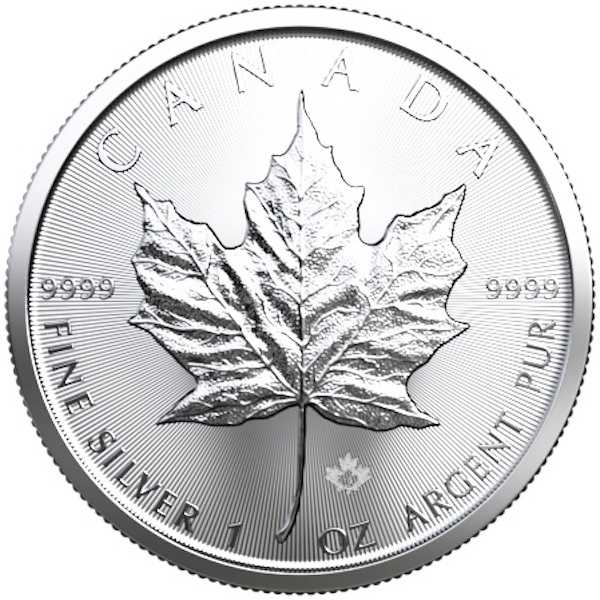 Maple Leaf 1 Unze Silbermünze verschiedene Jahrgänge