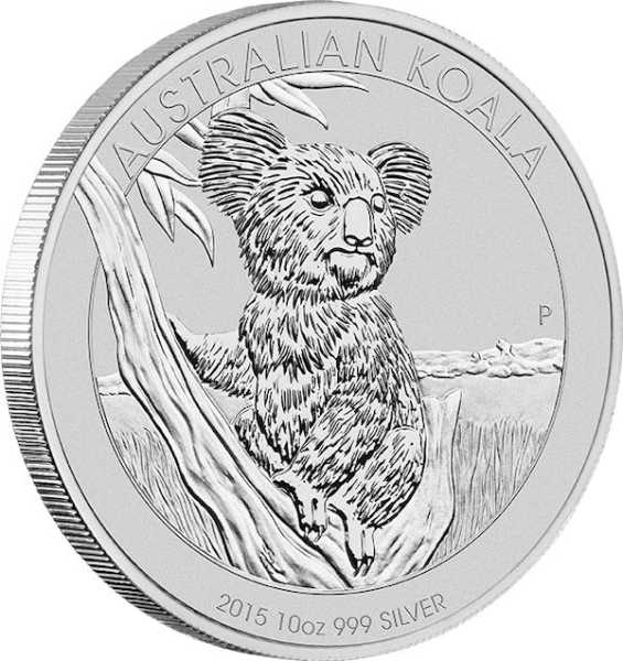 Australien Koala 10 Unzen Silbermünze 2015 