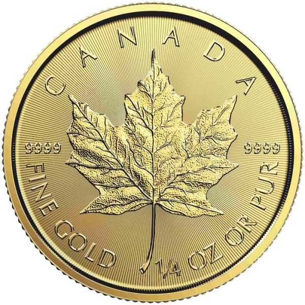 Maple Leaf 1/4 Unze Goldmünze verschiedene Jahrgänge