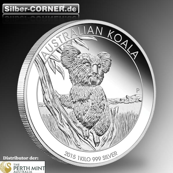 Koala 1 KG Silber 2015 Proof + Box + CoA *