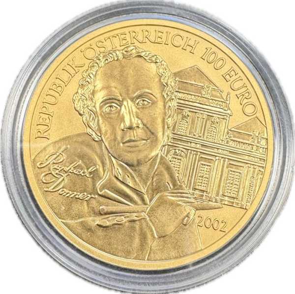 Bildhauerei 1/2 Oz Gold 2002 - Münze Österreich