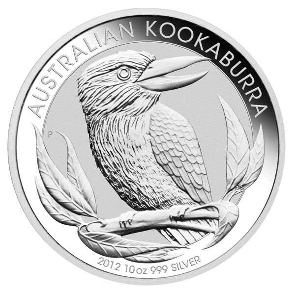 Perth Mint Kookaburra 10 Unzen Silber 2012 