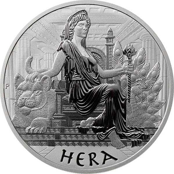 Gods of Olympus 1 unze silber Hera 2022