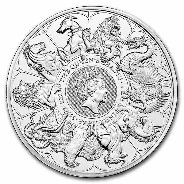 Queens Beasts 1 KG Silber Completer Coin 2021